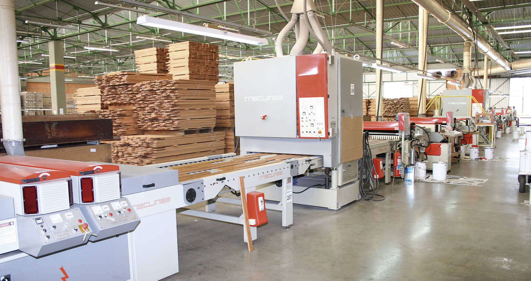 Indusparquet's wood processing machines 