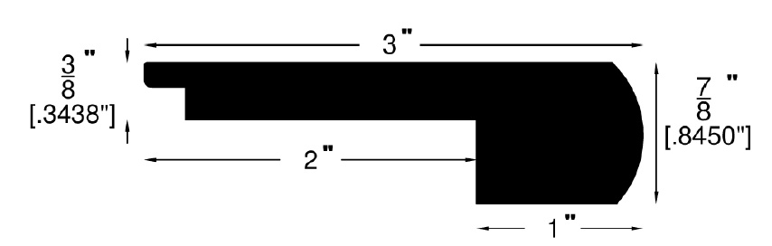 3/8 Noising Molding Diagram