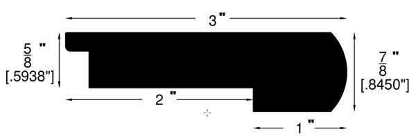 5/8 Noising Molding Diagram